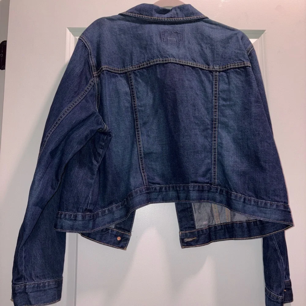 Old Navy Dark Wash Denim Jean Jacket - Picture 3 of 3